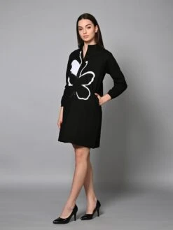 Butterfly Shirt Dress -ZAZU Clothing Shop hom3443