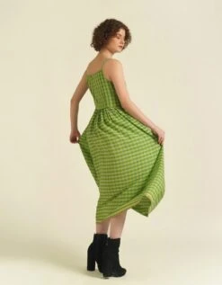 Handwoven Cotton Slip Dress With Side Pockets -ZAZU Clothing Shop idrl230073