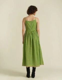 Handwoven Cotton Slip Dress With Side Pockets -ZAZU Clothing Shop idrl230075