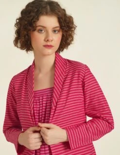 Handwoven Jamdani Classic Strap Dress With Jacket -ZAZU Clothing Shop idrl23013b