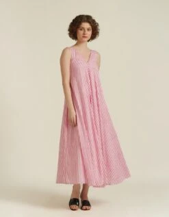 Hand Block Printed Fit And Flare Dress -ZAZU Clothing Shop idrl230313