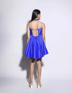 Blue Blume Dress -ZAZU Clothing Shop itarasp10133