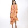 Orange Beach Dress -ZAZU Clothing Shop itarasp9381
