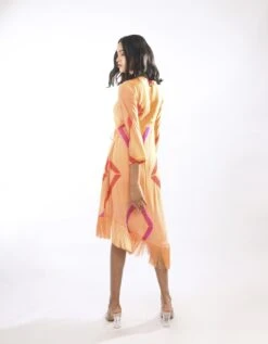 Orange Beach Dress -ZAZU Clothing Shop itarasp9383