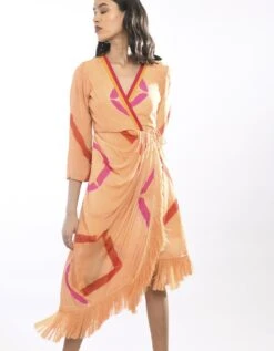 Orange Beach Dress -ZAZU Clothing Shop itarasp938b