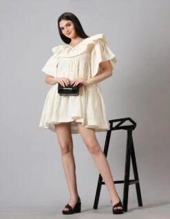Off White Cotton Dress