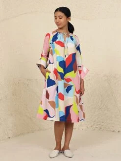 Eden Multi Print Dress