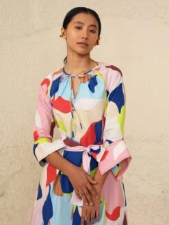 Eden Multi Print Dress 12 Eden Multi Print Dress -ZAZU Clothing Shop kanap24s075