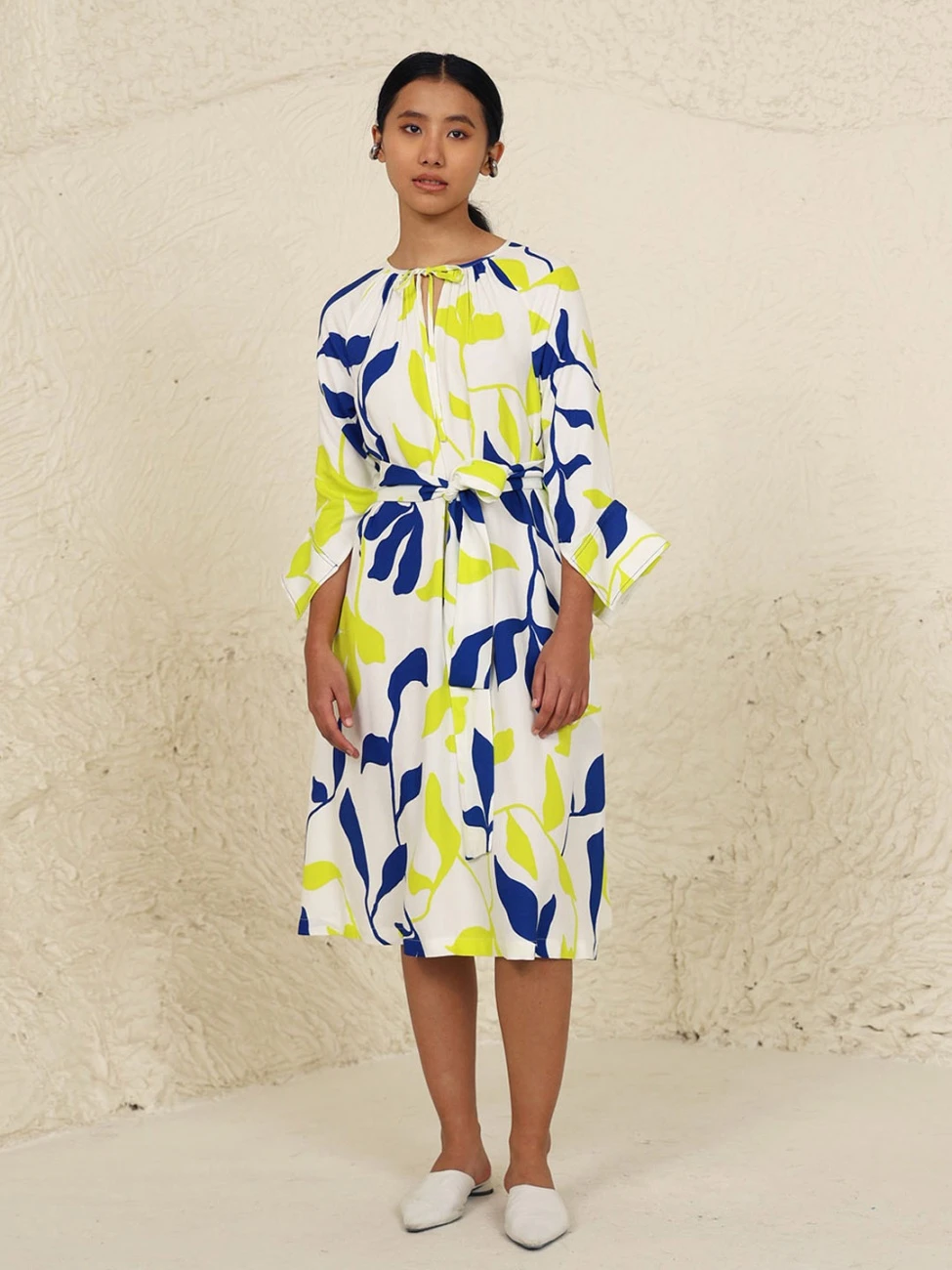 Eden Lime Print Dress 4 Eden Lime Print Dress - Image 2
