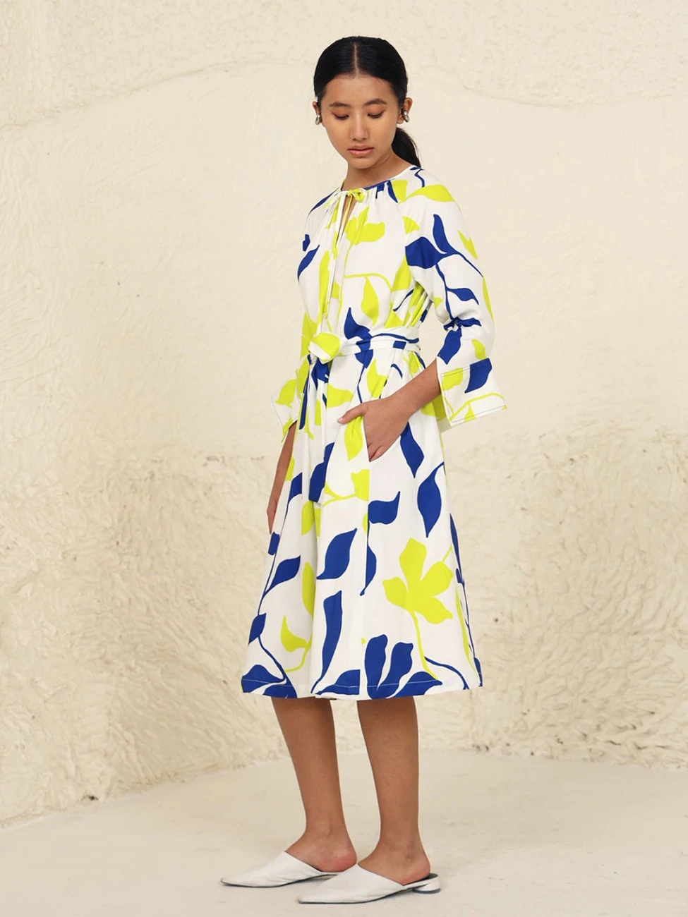 Eden Lime Print Dress 6 Eden Lime Print Dress - Image 4