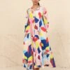 Milani Multi Print Dress 1 Milani Multi Print Dress -ZAZU Clothing Shop kanap24s091