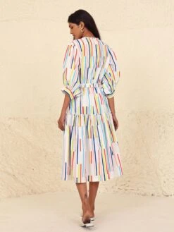 Luna Multi Print Dress -ZAZU Clothing Shop kanap24s11b