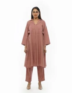 Cotton Jacket Dress Co-ord -ZAZU Clothing Shop khat232d02set012