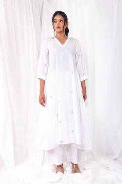 Daisy White Floral Dress Co-ord Set