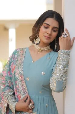 Black Embroidered Dress With Dupatta 12 Black Embroidered Dress With Dupatta -ZAZU Clothing Shop klc67805