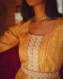 Printed Muslin Dress -ZAZU Clothing Shop kr3085