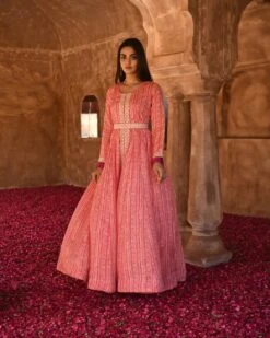 Printed Muslin Kurta Dress -ZAZU Clothing Shop kr3104