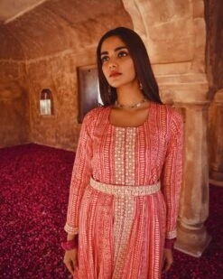 Printed Muslin Kurta Dress -ZAZU Clothing Shop kr310b