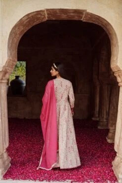 Printed Cotton Angarakha Dress Paired With Pant And Dupatta 12 Printed Cotton Angarakha Dress Paired With Pant And Dupatta -ZAZU Clothing Shop kr3125