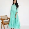 Firozi Tiered Dress -ZAZU Clothing Shop leh321