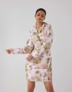 Autumn Mist Mini Collar Dress -ZAZU Clothing Shop lkgdrautmmini2