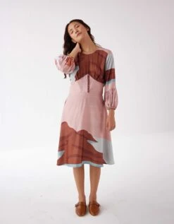 Mountain Valley Midi Dress -ZAZU Clothing Shop lkgdrmvmidi2