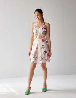 Pina Colada Flare Mini Dress