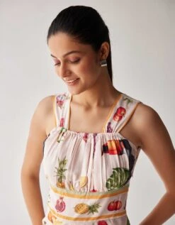 Pina Colada Flare Mini Dress -ZAZU Clothing Shop lkgdrpcmini4