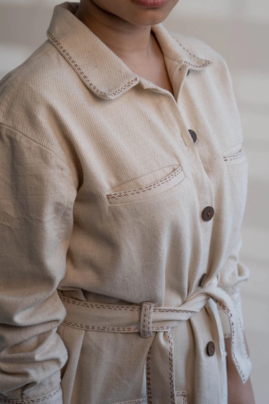 Dawning Denim Dress & Patch Pocket Pants Set 4 Dawning Denim Dress & Patch Pocket Pants Set - Image 2