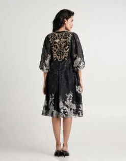 Black Harper Shimmer Dress -ZAZU Clothing Shop mm23sp316