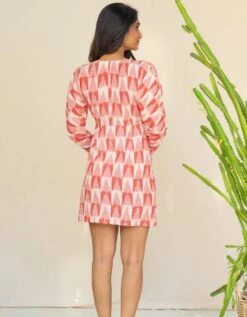 Vivian Ikat Dress -ZAZU Clothing Shop nacsc230152