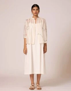 Off White Pele Slip Dress -ZAZU Clothing Shop peleslipdressxs2