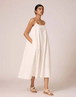 Off White Pele Slip Dress -ZAZU Clothing Shop peleslipdressxs3