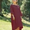 Burgundy Auro Dress -ZAZU Clothing Shop pny04arodrsbrgs1