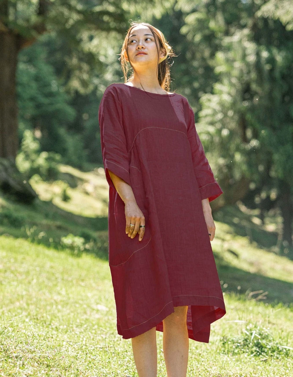 Burgundy Auro Dress 3 Burgundy Auro Dress