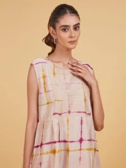 Musturd Sqaure Dress -ZAZU Clothing Shop ptf2379b