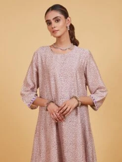 Purple Dots Dress -ZAZU Clothing Shop ptf2382b