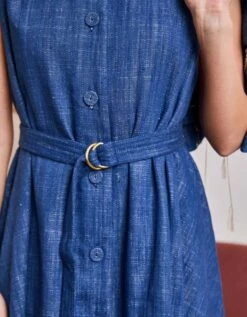 Phoenix Denim Assymetric Dress -ZAZU Clothing Shop pz23c715b