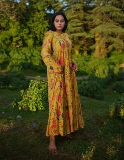 Laxmi Maxi Dress In Vegan Silk -ZAZU Clothing Shop rala492