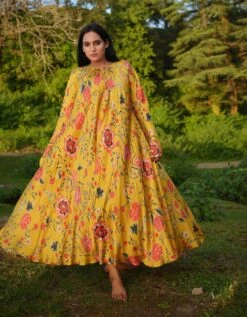 Laxmi Maxi Dress In Vegan Silk -ZAZU Clothing Shop rala494