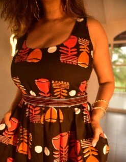 Sridevi Dress With Belt -ZAZU Clothing Shop ran2635