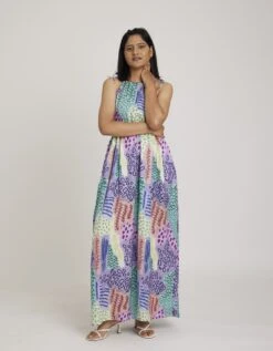 Crystal Cut Out Maxi Dress