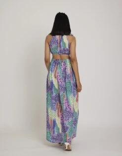 Crystal Cut Out Maxi Dress -ZAZU Clothing Shop rr2684