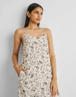 Black Floral Flowy Maxi Dress -ZAZU Clothing Shop rwpc10drrs240346165b