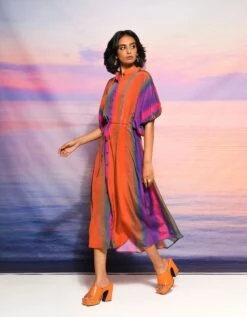 Orange Savera Dress -ZAZU Clothing Shop sadrss2