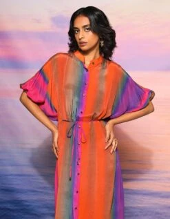 Orange Savera Dress -ZAZU Clothing Shop sadrssb