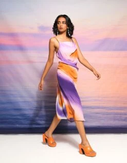 Purple Saanjh Slip Dress -ZAZU Clothing Shop saslidrss2