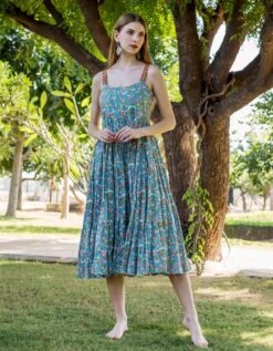 Gloria Printed Dress -ZAZU Clothing Shop sd233