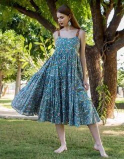 Gloria Printed Dress -ZAZU Clothing Shop sd234
