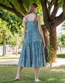 Gloria Printed Dress -ZAZU Clothing Shop sd235